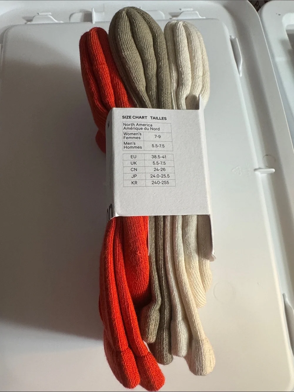 Lululemon Athletica 3 pk Bundle Unisex Daily Essential Crew Socks. Org Tan Crm